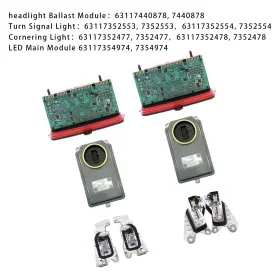 7352477 Kingdarn 8pcs Left Right Adaptive Headlight Control Module Set For Bmw 5 F07 F10 F11 7352477 Kingdarn 8pcs Left Right Adaptive Headlight Control Module Set For Bmw 5 F07 F10 F11
