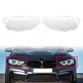 F82f32f33f34 Kkkeeparts 550756769824 1 Pair Transparent Headlight Lens Cover For Bmw 4 Series M3 2013-16