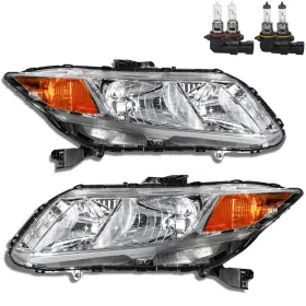 K105gg70201kkj5 Kuiperauto Headlights Assembly Compatible For 2012-2015 Civic Sedan 4 Door Coupe 2 Halogen