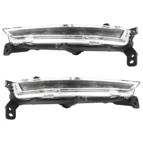Law153240 Labwork Left Right Bumper Led Fog Lights For Lincoln Mkz 2017-2020 Black Clear