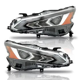 Law168336 Labwork Right&left Side Headlights For Nissan Altima 2019-2021 Chrome Led Type