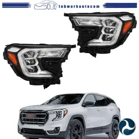 La1986906cm Labworkauto Factory Headlamps For Gmc Terrain At4/sle/slt 2022 2023 Led Headlights Chrome