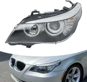 63117436464  Lgxshop Halogen Left Driver Side Headlight Assembly For 2008 2009 2010 Bmw 528i Base