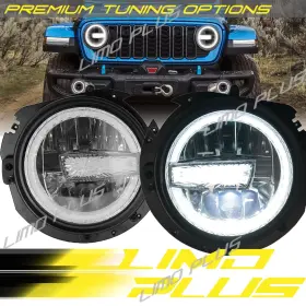 Ed196 Limo Plus Generic 7 Inch Led Headlights With 9 Brackets For Wrangler Jl/gladiator Jt 2018-2023 Ed196 Limo Plus Generic 7 Inch Led Headlights With 9 Brackets For Wrangler Jl/gladiator Jt 2018-2023