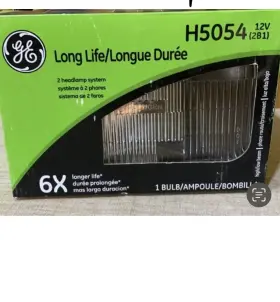Long 043168960311 Ge Life Sealed Beam Halogen Low H5054 Headlight