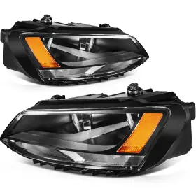 5c7941005-i Lujuntec Fits 2011-2018 Volkswagen Jetta Replacement Front Reflector Headlights Assembly