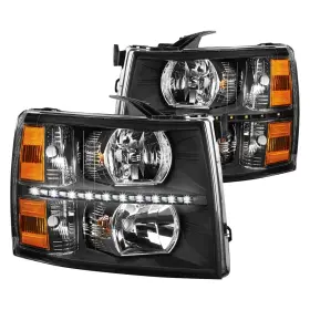 87-1002401 Lumen For Chevy Silverado 2500 Hd 07-14 Black Euro Headlights W Parking Leds 87-1002401 Lumen For Chevy Silverado 2500 Hd 07-14 Black Euro Headlights W Parking Leds