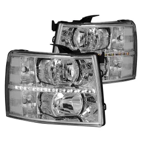 87-1002406 Lumen For Chevy Silverado 2500 Hd 07-14 Chrome Euro Headlights W Parking Leds 87-1002406 Lumen For Chevy Silverado 2500 Hd 07-14 Chrome Euro Headlights W Parking Leds
