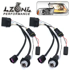 Lz-fic29 Lzone Wiring Adapter Project Headlight Converter Plug For 2013-2018 Ram 1500 2500 3500