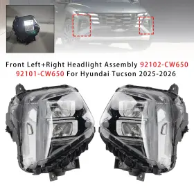 92101-cw650 Madhornets 92102-cw650 2pcs Headlight Assembly For Hyundai Tucson 2025-2026