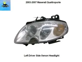 190847 Maserati 03 04 05 06 07 Quattroporte Left Headlight Head Light Lamp Xenon