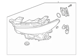 Bgvp-51-030 Mazda Genuine Headlamp Assembly Bgvp-51-030 Mazda Genuine Headlamp Assembly