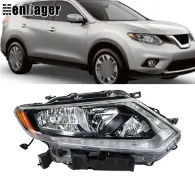 935788 Menbager Right Side Clear Lens Halogen Headlight Assembly For 2014 2015 2016 Nissan Rogue