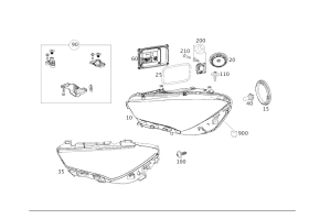 118-906-29-01 Mercedes-benz Genuine Lamp Unit