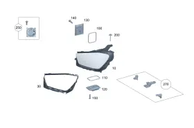 167-906-87-04 Mercedes-benz Genuine Lamp Unit