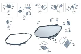 205-906-40-06-64 Mercedes-benz Genuine Lamp Unit