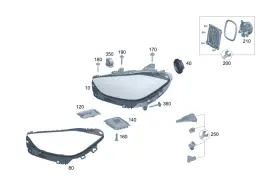 206-906-30-05 Mercedes-benz Genuine Lamp Unit