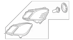 212-820-22-39-65 Mercedes-benz Genuine Lamp Unit 212-820-22-39-65 Mercedes-benz Genuine Lamp Unit