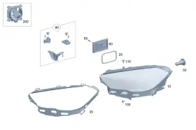247-906-57-04 Mercedes-benz Genuine Lamp Unit