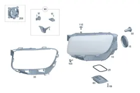 247-906-90-03 Mercedes-benz Genuine Lamp Unit