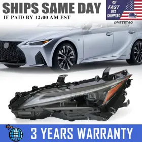 81185-53a00 Metetao Left Driver Side Led Headlight Headlamp For Lexus Is300/is350 2021-2024