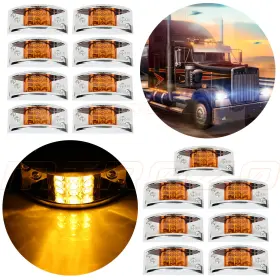 10174242 Mirozo 15pcs Led Amber Indicator Trail Light For Pickup Truck Lorry Peterbilt Trailer 10174242 Mirozo 15pcs Led Amber Indicator Trail Light For Pickup Truck Lorry Peterbilt Trailer