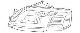 Mr971934 Mitsubishi Genuine Lens And Housing