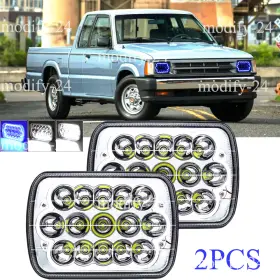 76blue2m02 Mod Pair 5x7ftft 7x6 Inch Led Headlight Hi/lo Blue Drl Headlamp Fit Mazda B2200 B2600 Rx-7 76blue2m02 Mod Pair 5x7ftft 7x6 Inch Led Headlight Hi/lo Blue Drl Headlamp Fit Mazda B2200 B2600 Rx-7