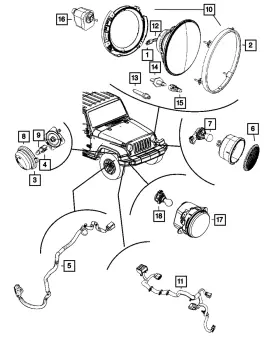 5272872aa Mopar Genuine Headlamp Right