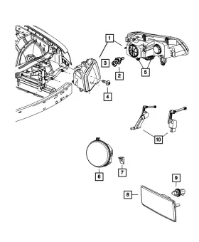 68252136aa Mopar Genuine Cover Right