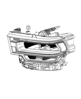 68360178ad Mopar Genuine Headlamp Right