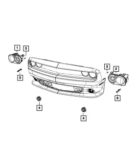 68384439ac Mopar Genuine Headlamp Left