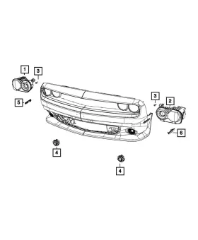 68384441ac Mopar Genuine Headlamp Left