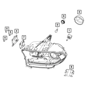 68420482aa Mopar Front Headlamp Ballast