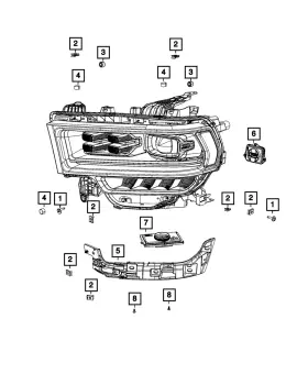 68494308aa Mopar Genuine Led Module Right 68494308aa Mopar Genuine Led Module Right