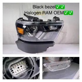 68316086ai Mopar Dodge Chrysler 2019 2020 2021 2022 -2024 Ram 1500 Black Right Rh Headlight 68316086aj 68316086ai Mopar Dodge Chrysler 2019 2020 2021 2022 -2024 Ram 1500 Black Right Rh Headlight 68316086aj
