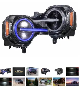 Lf496 Morimoto Xrgb Led Plug And Play Headlight Assemblies For 2021 Ford Bronco