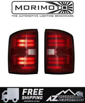 Lf730 Morimoto Xb Led Tail Lights Red Pair For 15-19 Gmc Sierra 2500 3500