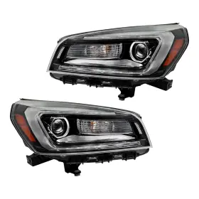 Moto-save Ms445698v Headlights Halogen With Led Tube Headlamps For Gmc Acadia 2013-2016 2pcs Clear Lens