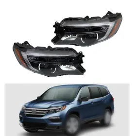 Ms483786v Moto-save Black Headlights Assy For 2017-2020 Ridgeline 2016-2020 2021 Honda Pilot Without Drl Ms483786v Moto-save Black Headlights Assy For 2017-2020 Ridgeline 2016-2020 2021 Honda Pilot Without Drl