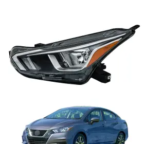 Mot5078679one Motomate-one Driver Left Fit For Nissan Versa S Sv 2020-2021 Headlight Assembly Halogen Clear