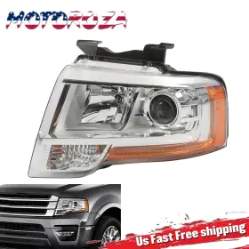 Fl1z13008f Motoroza Fo2502334 Halogen Projector Headlight Left Side For 2015-2017 Ford Expedition