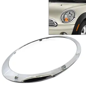 Motorshop168 550729568553 1 Pc Left Side Chrome Headlight Trim Ring Cover For Bmw Mini R55 R56 R57 R58 R59