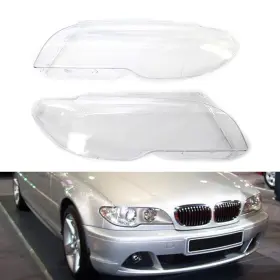 Motorshop168 550732127662 1 Pair Headlight Headlamp Lens Cover For Bmw E46 2dr Coupe 325ci 330ci 2003-2006