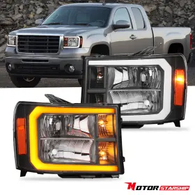 620m118030202p620 Motorstarship For 2007-14 Gmc Sierra 1500 2500hd 3500hd Led Drl Headlights Sequential Signal 620m118030202p620 Motorstarship For 2007-14 Gmc Sierra 1500 2500hd 3500hd Led Drl Headlights Sequential Signal