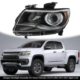 Rdb128223t Munirater Halogen Headlight Assembly For Chevy Colorado Lt/z71/zr2 2015-2021 Right Left