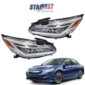 Stb946800a Munirater For Honda Accord Sedan 2016-2017 Left&right Pair Clear Headlmaps Led Headlights