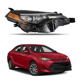To2503249 Munirater 2017 - 2019 Toyota Corolla L Le Right Headlight Passenger Side Headlamp 17 19