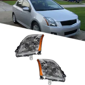 Tur922416i Munirater For Nissan Sentra Base S Sl 2010 11 2012 Left Right Halogen Headlights Assembly