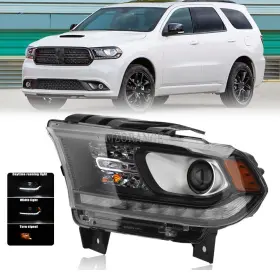 1kpch1904017 Mzorange Xenon/hid Left Driver Headlight Head Lamp For Dodge Durango 2016-2018 2019 2020